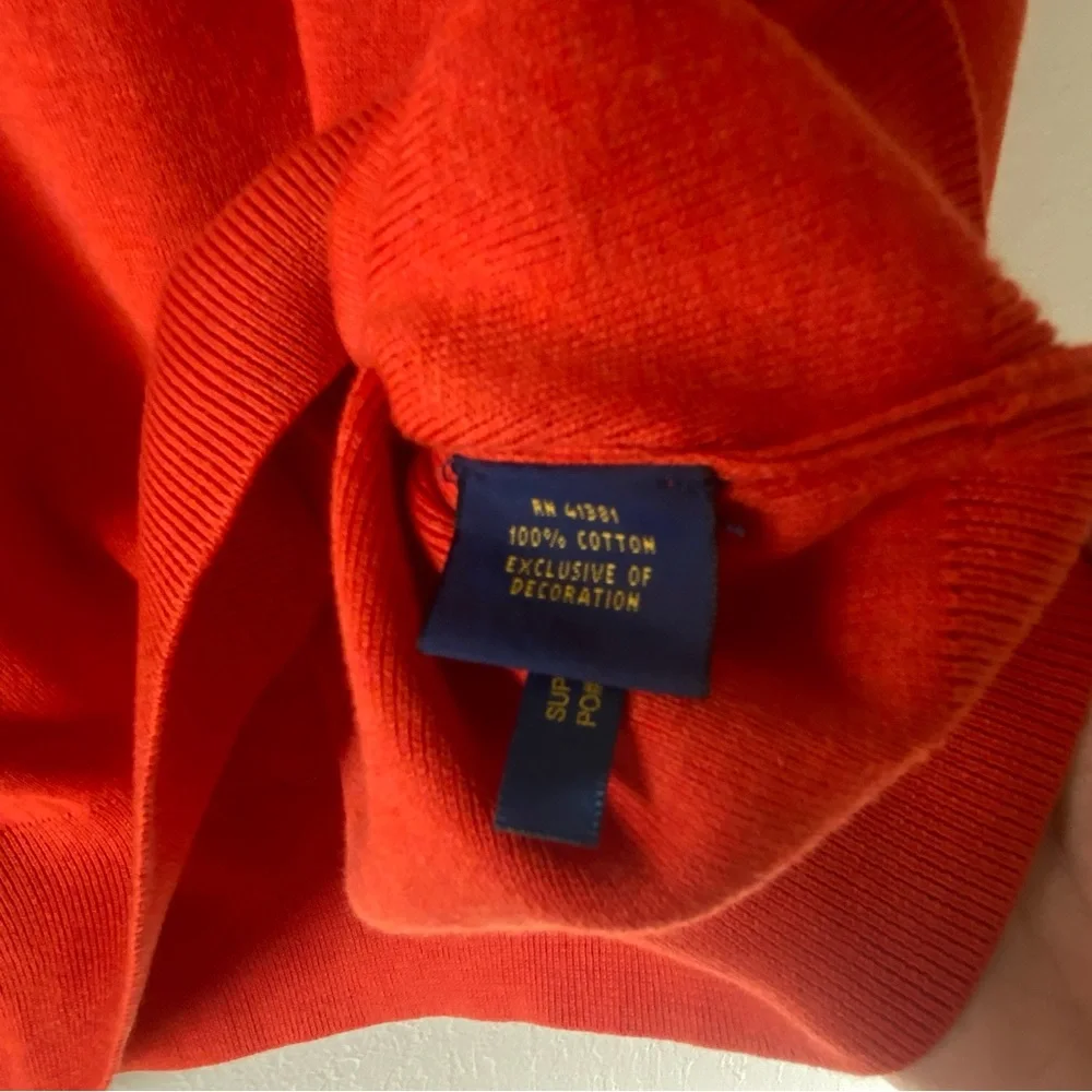 NWT Polo Ralph Lauren Cotton V-Neck Sweater